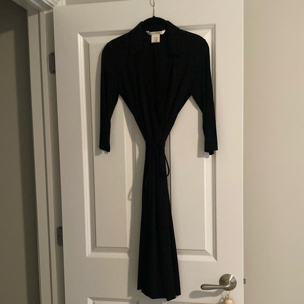 Max Studio Black 3/4 Sleeve Dress